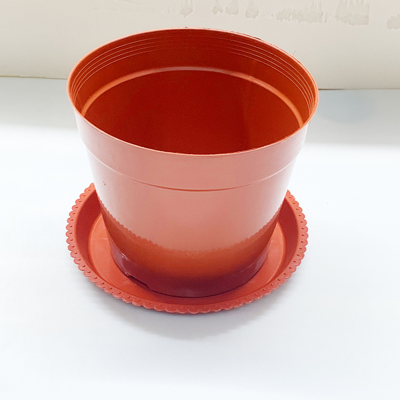 Round Lace Tray Water-Catching Tray Plastic Flower Pot Base, Simple and Corrosion-Resistant, Available in Various Sizes and Colors