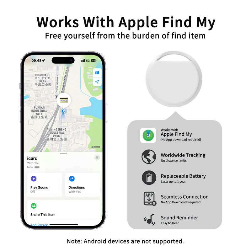 find my find airtag is suitable for apple anti-lost device bluetooth pet tracking intelligent anti-lost locator