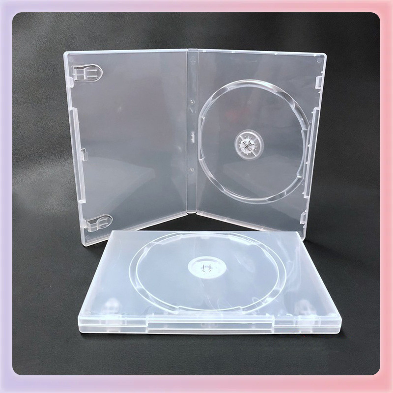 ✅ Cd Box Single Piece Blue Light Cd Box Dvd Box Plastic Box Cd Box Double Piece Transparent Cd