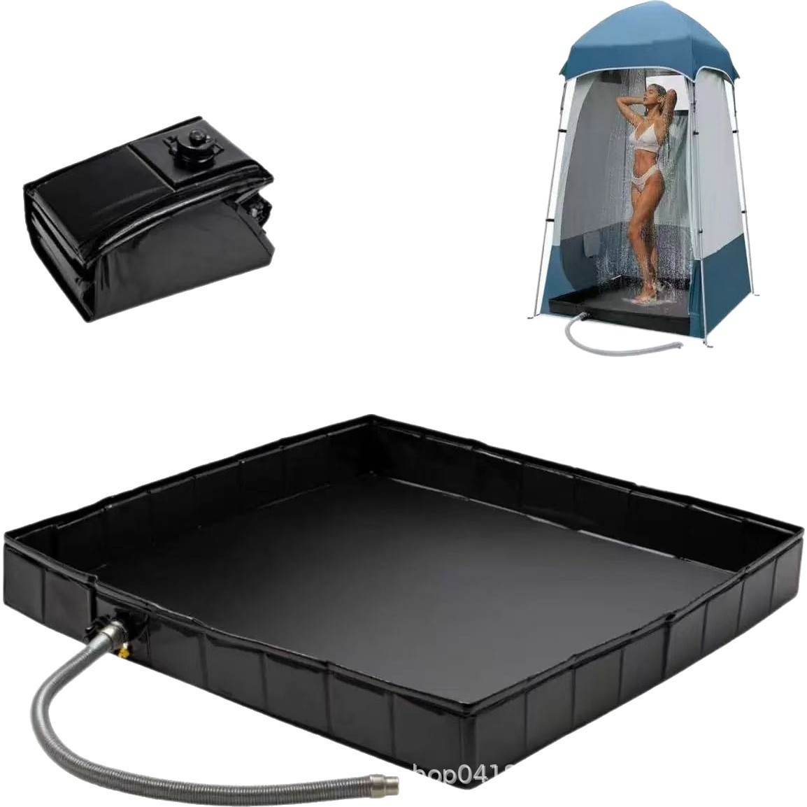 Cross-Border New Pvc Shower Tray, Outdoor Camping Bathing Tent, Movable Portable Bathing Water Storage Tank