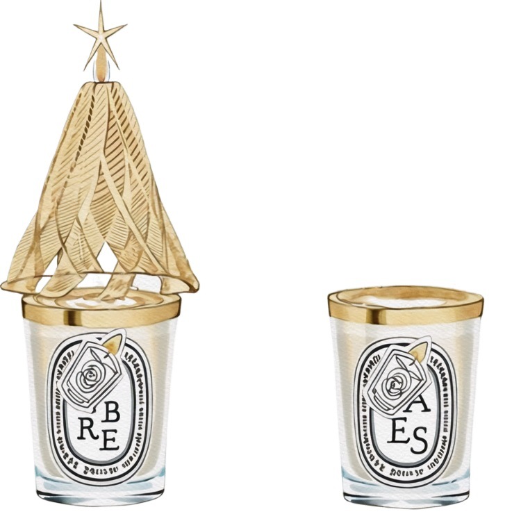 Diptyque Diptyque Candle Revolving Lantern Accessories Aromatherapy Christmas Tree Rotating Candle Cover Candle Holder Birthday Gift