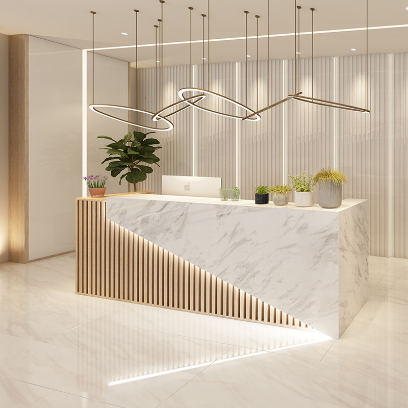 Кассовый бар, доступный, роскошный, салон красоты, маникюрный магазин, современный, простой, офисный стол из массива дерева, стойка для приема