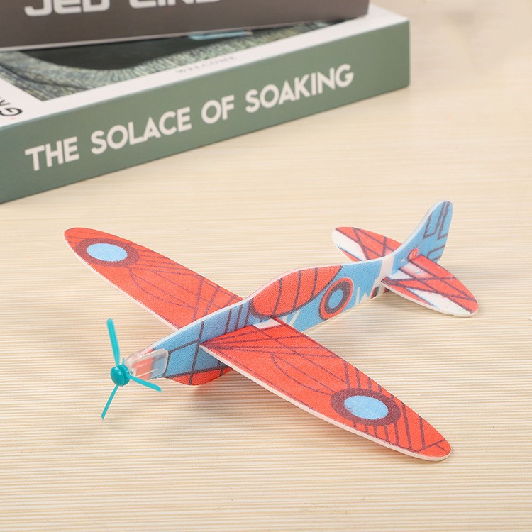 Factory direct DIY handmade small production educational toys aircraft model hand-throwing glider foam aircraft gifts cross-border