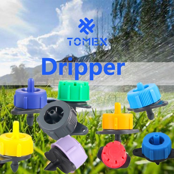 Little Red Riding Hood Dripper Eight-hole Sprinkler Flow Size Adjustable Garden Fruit Tree Drip Irrigation 0-70L Flow Dripper