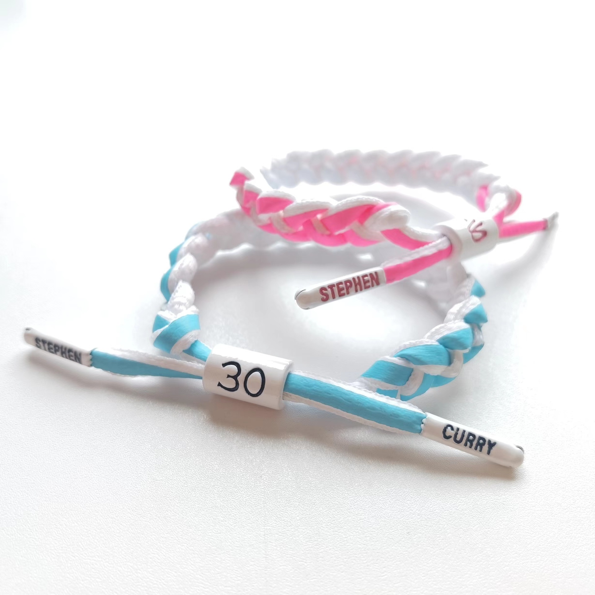 Nba Star Bracelet Little Lion Woven Hand Rope Basket Football Curry Kobe James Ronaldo Luminous Sports Bracelet