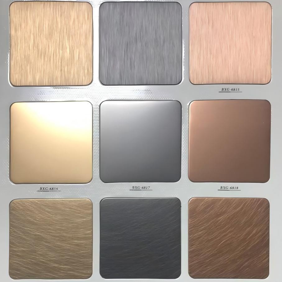 2025 New Stainless Steel Vacuum-Coated Office Partition Board, Quick-Installation Partition Wall, Multiple Thickness Specifications Available