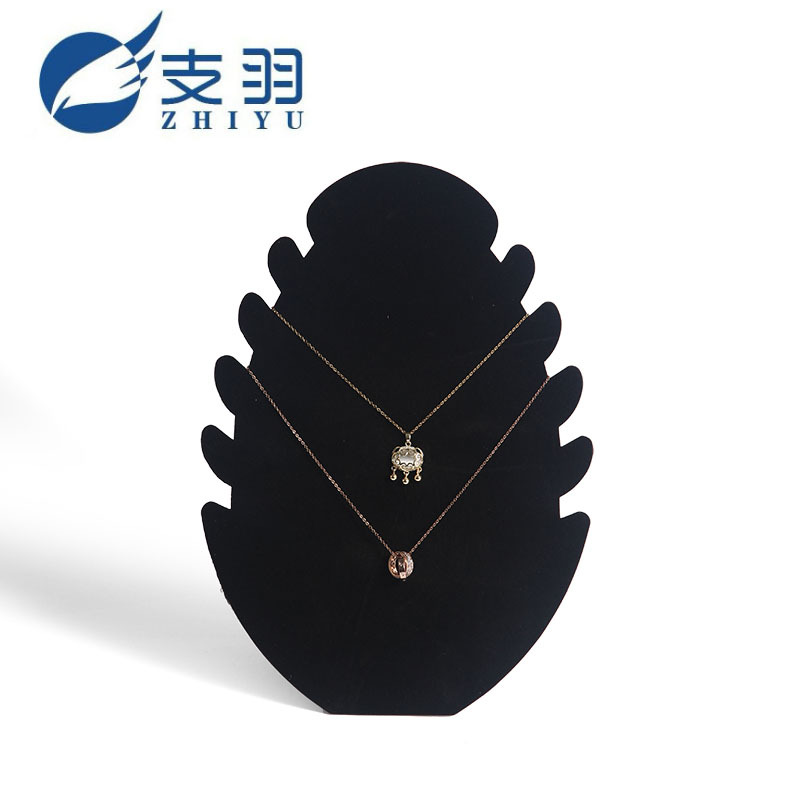 Zhiyu Paper Flame Shape Necklace Stand Jewelry Stand Necklace Display Stand Jewelry Display Stand Earring Board