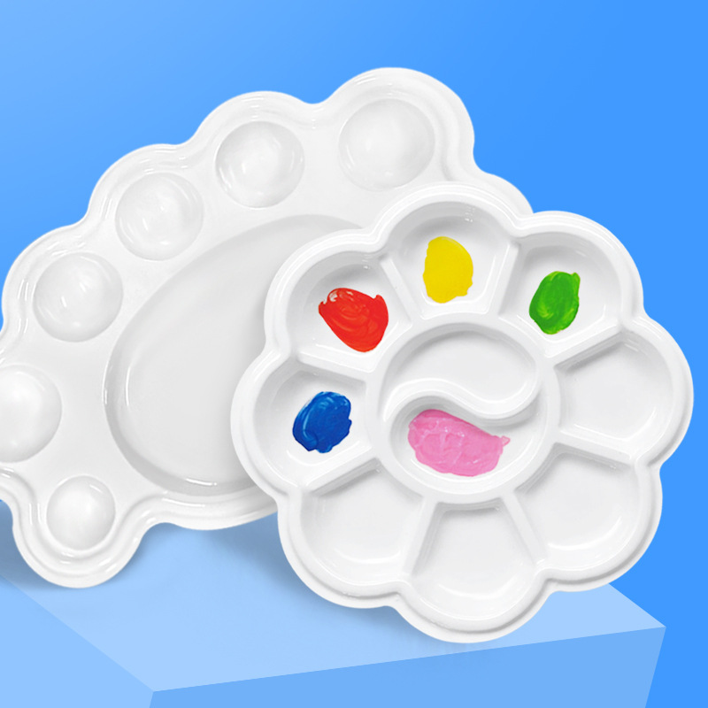 Одноразовая цветная палитра, без мытья, детская акварель, детская художественная палитра, гипсовая граффити, палитра цвета сливы