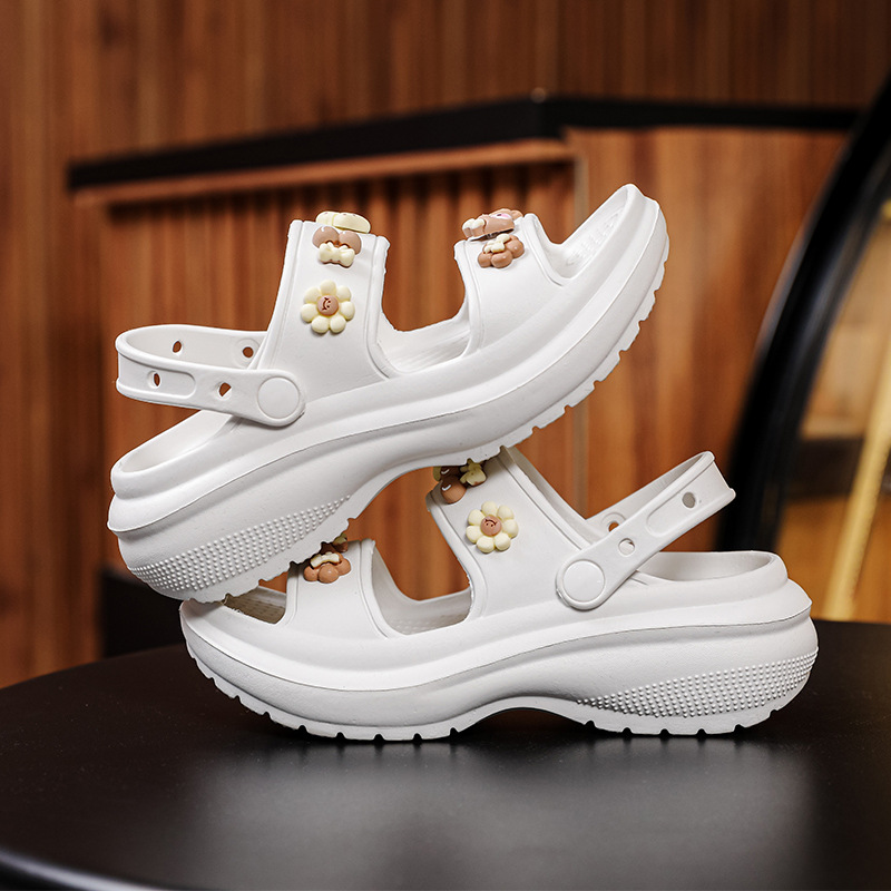 Cross-border foreign trade platform sandals for women Summer new fashion all-match outdoor height increasing beach sandals factory wholesale