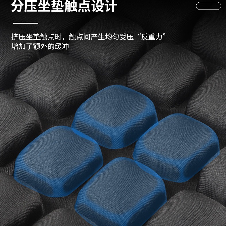 Motorcycle Cushion Retro Motorcycle Vortex Mortise Comfortable Soft Cushion Breathable EVA High Foam Heat Dissipation Motorcycle Cushion