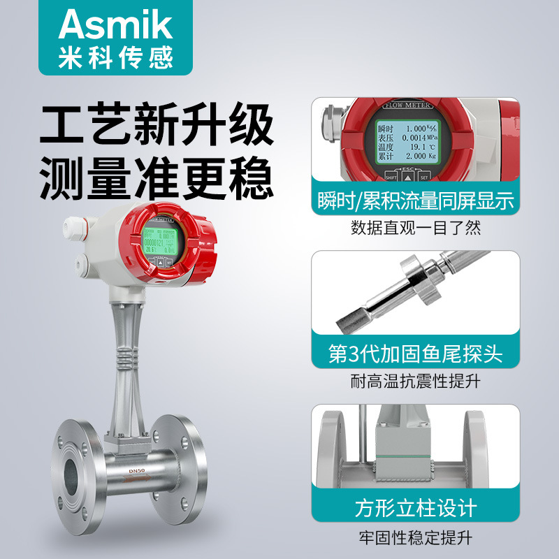 Mik-Lugb-Sup-A Vortex Flowmeter High-Precision Sup-Lugb-Sup-C Digital Display Natural Gas