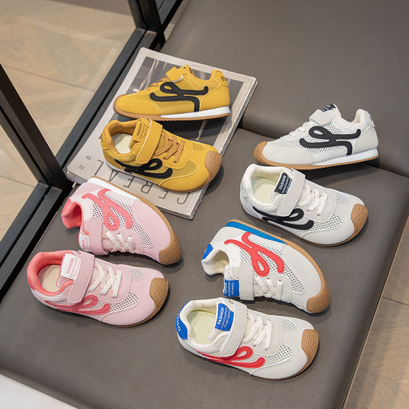 Boys' Shoes 2025 Summer New Kidsren's Forrest Gump Shoes Mesh Breathable Mesh Shoes Girls' Sneakers Sports White Shoes