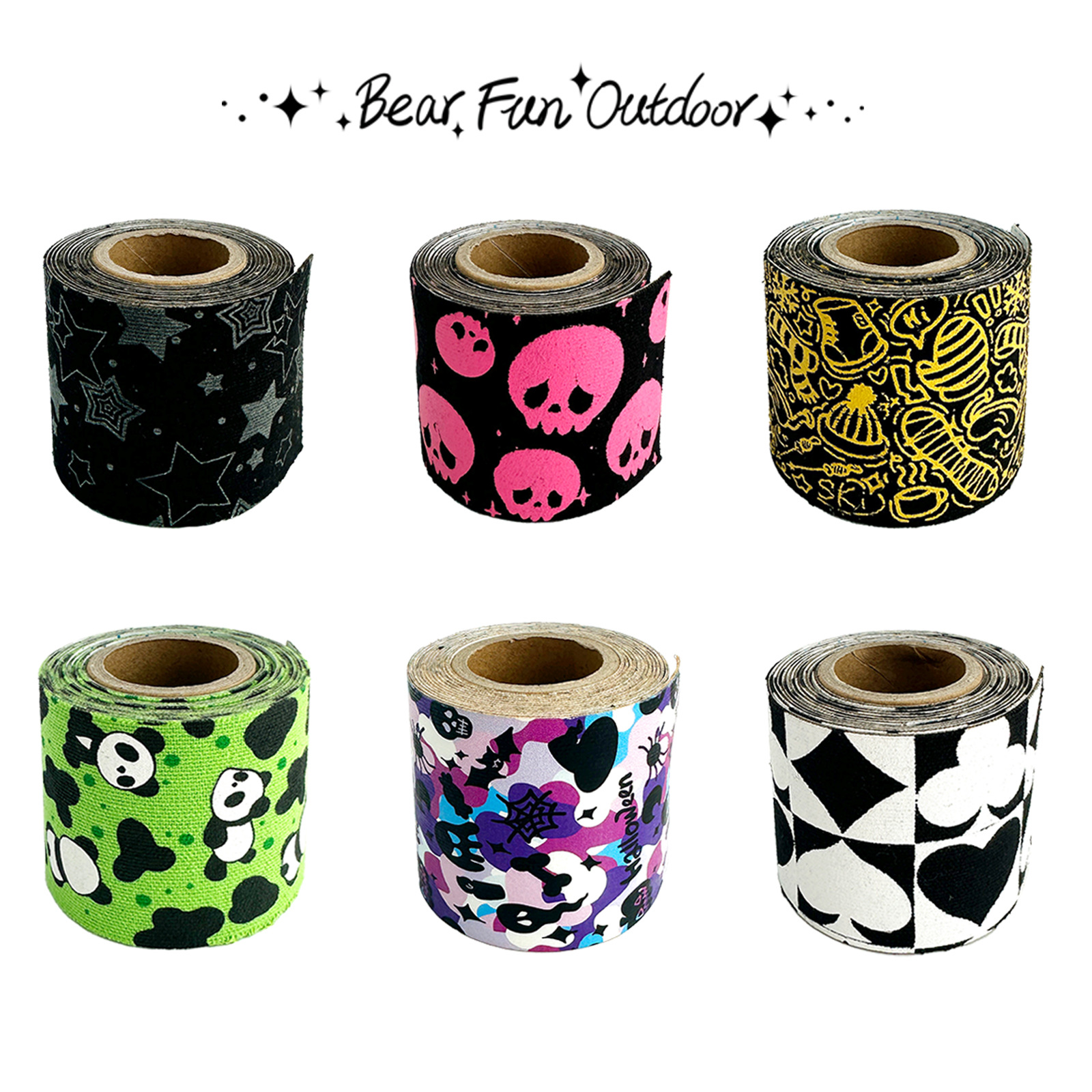 Оригинальная мультяшная иллюстрация Xiongquye, спортивная мускульная наклейка, противозамерзающая наклейка, защита от солнца, ветрозащитная, теплая защитная наклейка для лица, рулон