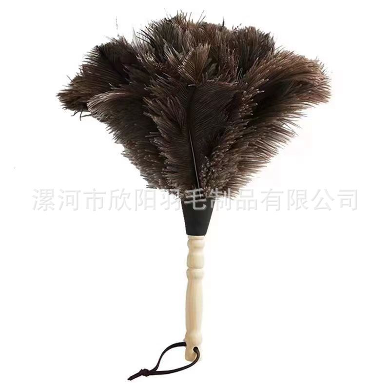 Feather Duster Household Cleaning No Hair Washable Dust Removal Fine Vehicle Dust Sweeping Ostrich Feather Duster