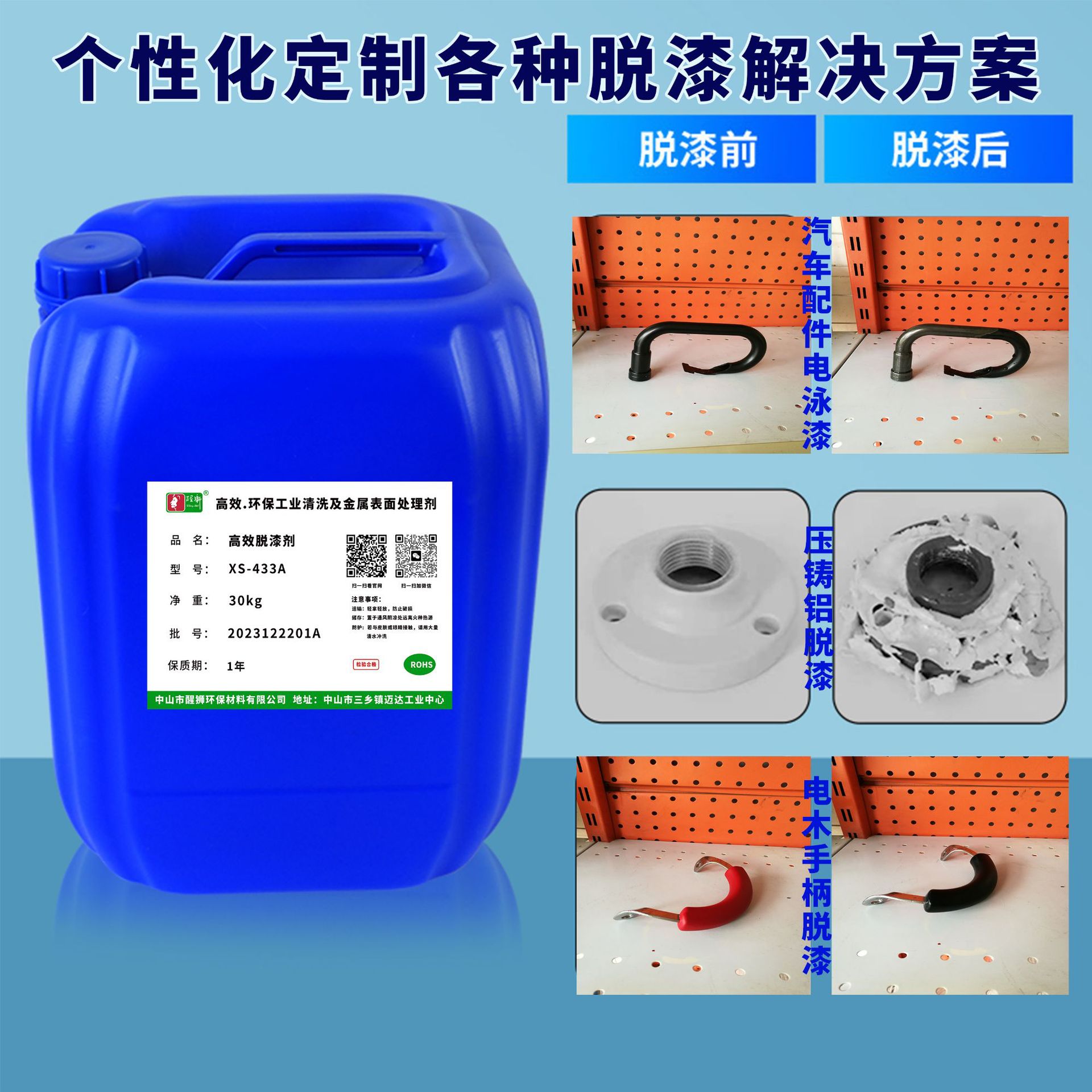 Electrophoretic Paint Remover, Efficient Paint Remover, Metal Surface Treatment Agent, Industrial Cleaning Agent Manufacturer, Wholesale and Direct Sales