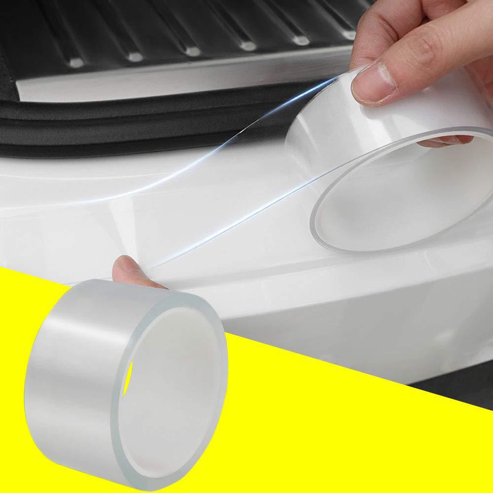 Car Invisible Transparent Door Sill Strip Anti-Collision Sticker Car Door Anti-Collision Strip Trunk Anti-Step Sticker Pedal Protection Sticker