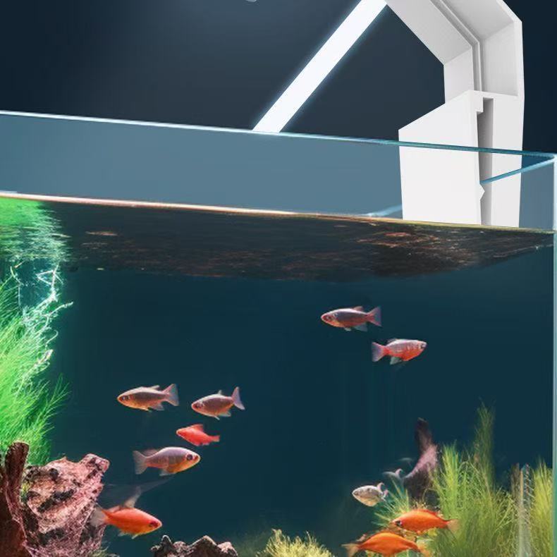 Fish Tank Light Led Light Energy-Saving Lighting Aquarium Splash-Proof Water Plant Tank Light Super Bright Small Landscaping Bracket Small Clip Light