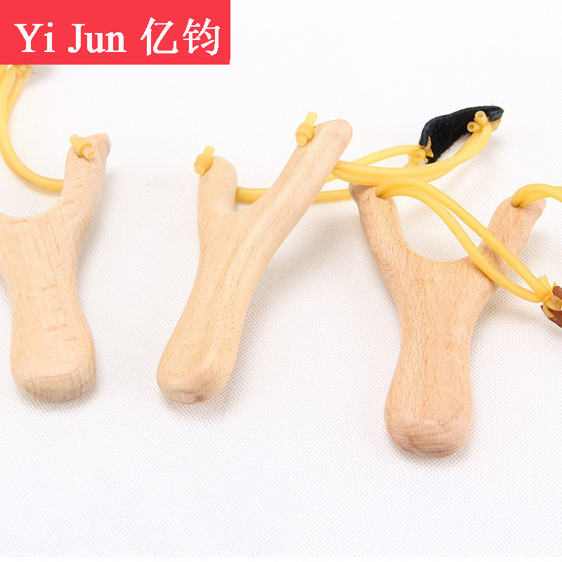 Traditional Beech slingshot solid wood handmade wooden beech slingshot children's toy bullet worker Wood recurve slingshot