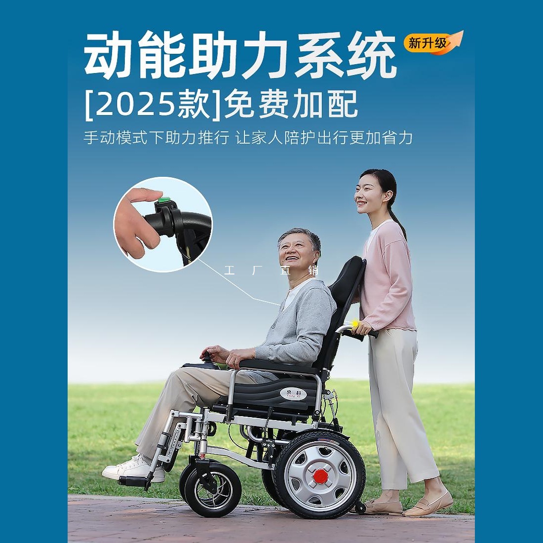Новая электрическая инвалидная коляска, интеллектуальная и полностью автоматическая, специальная для пожилых, складной легкий скутер для пожилых и инвалидов, другие