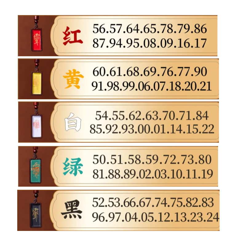 【Longhu Mountain Direct Delivery】Jadeized Tangka 1X3Cm Five Elements Five Colors Weapon Ziyi Pendant