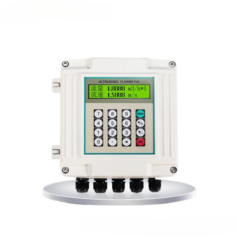 Meikong High-Precision Ultrasonic Flowmeter Pipeline Water Sensor Probe External Clamp-On Ultrasonic Flowmeter