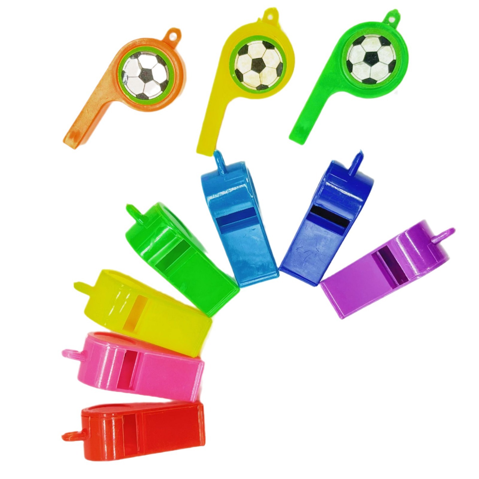 Plastic Whistle Kidsren's Toys Colorfulful Cheering Referee Whistle Fans Students Small Gifts Wholesale Ok Whistle Ball