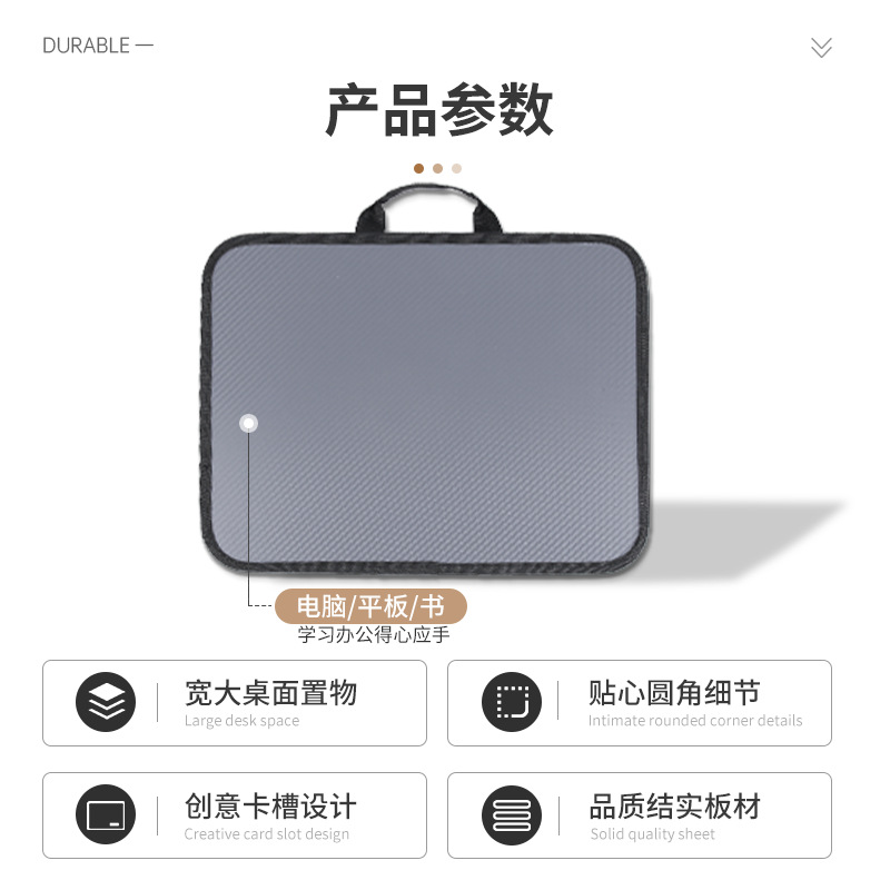 Portable Leg Desk for College Students Dormitory Watching Dramas Tablet Stand Laptop Desk Heightening Support Table Mat