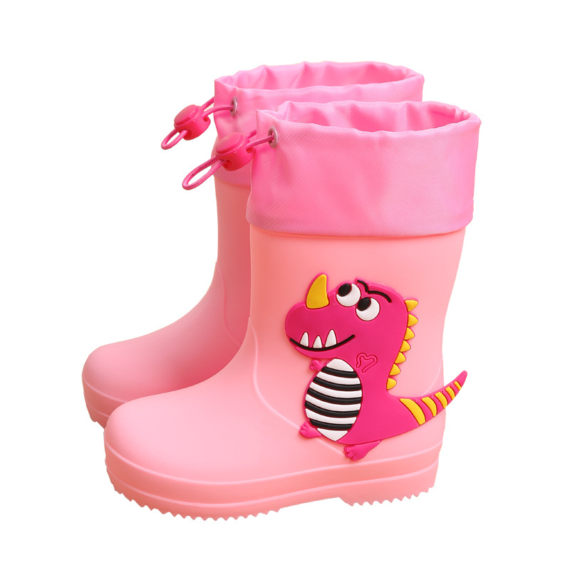 Children's rain boots cartoon cute boys and girls waterproof rain boots baby children non-slip water shoes student rubber shoes wholesale