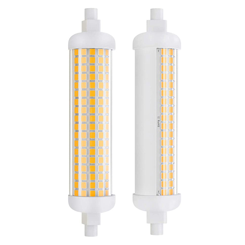 High Quality Ceramic R7S 220V 120V Wide Voltage Flicker-Free 118mm 25W Led Lamp Replacement Halogen Lamp