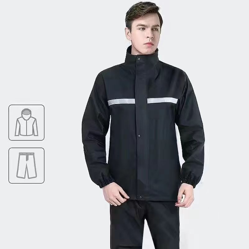 Labor Protection Reflective Raincoat Wholesale Electric Motorcycle Riding Full Body Rainstorm Protection Foreign Trade Split Raincoat Rain Pants suit