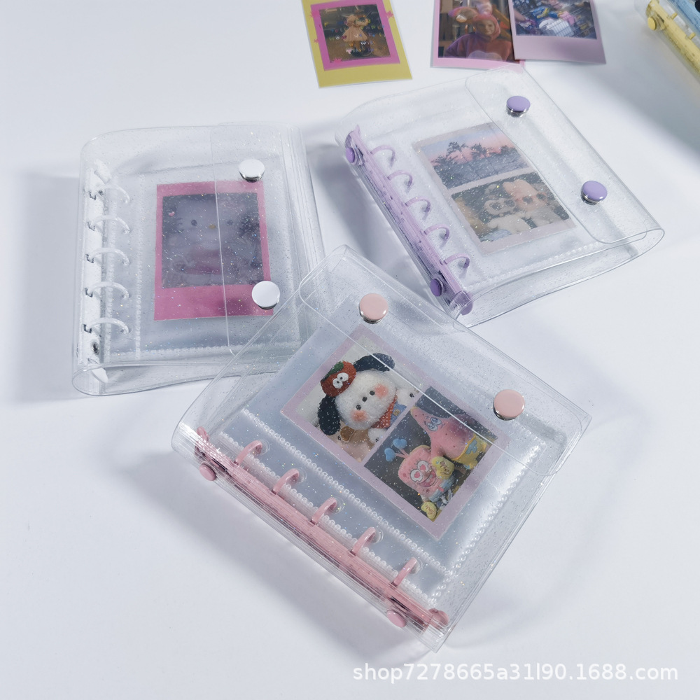 M5 loose-leaf hand account book 5-hole candy color three-fold loose-leaf photo album book diy card book photo storage book