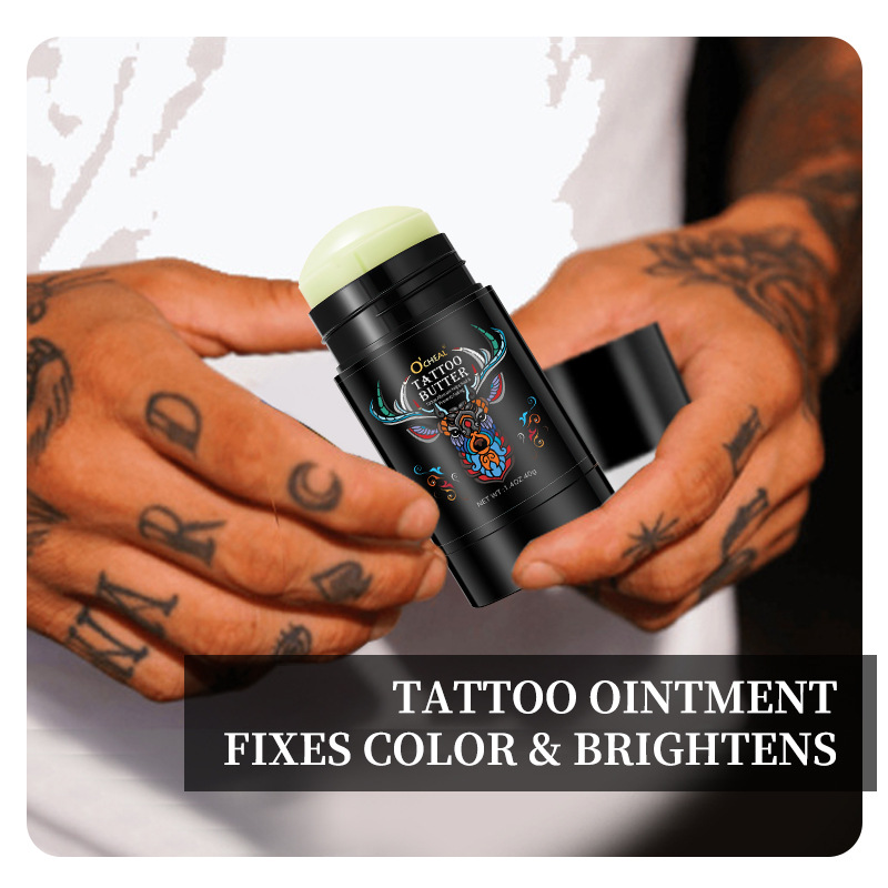 Ocheal Tattoo Care Stick Solid Color Development Moisturizing Skin Care Gentle Tattoo Tattoo Cream Solid Color Long-Lasting