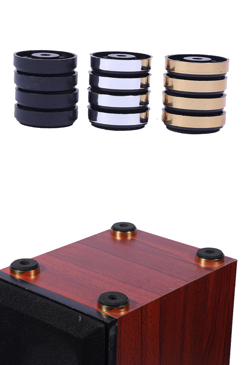 Outer Diameter 40 Power Amplifier Feet Speaker Subwoofer Shock-Absorbing Foot Pads Plastic Sponge Booster Pads Moisture-Proof Foot Pads