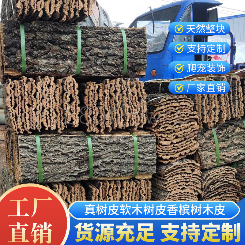 Настоящая кора пробкового дерева для аквариума, зеленое растение для декора стен, украшение для рыбного танка