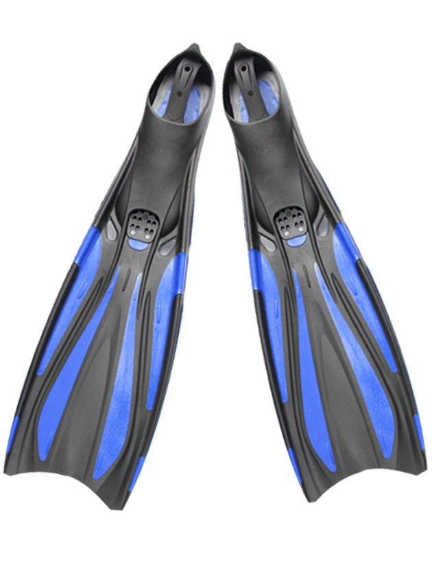 Adult Free Diving Long Fins Set Foot Type Unisex Accelerated Snorkeling Fins Professional Diving Equipment