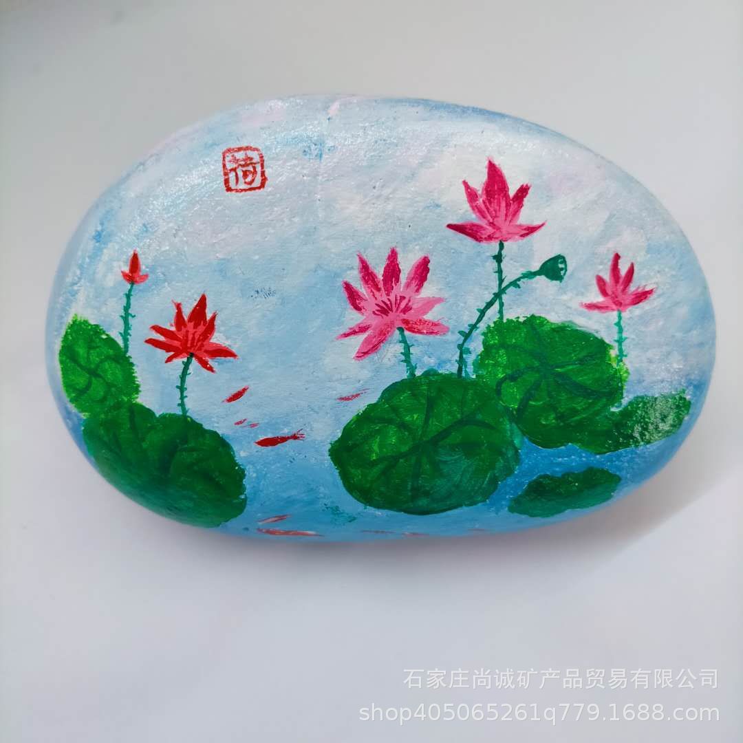 Supply large diy hand-painted cobblestone painting stone painting stone flake painting cobblestone