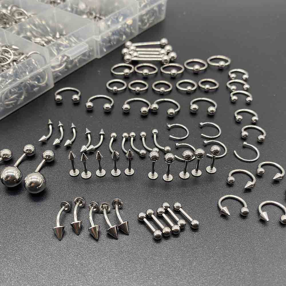 Оптовая пирсинг-ювелирка, кольца для носа, бровей и языка