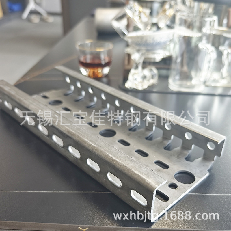 Processing and Customization of C-Shaped Steel Roller Conveyor Bracket Multi-Hole Cart Side Shelf Roller Line Main Beam Can Be Punched and Cut
