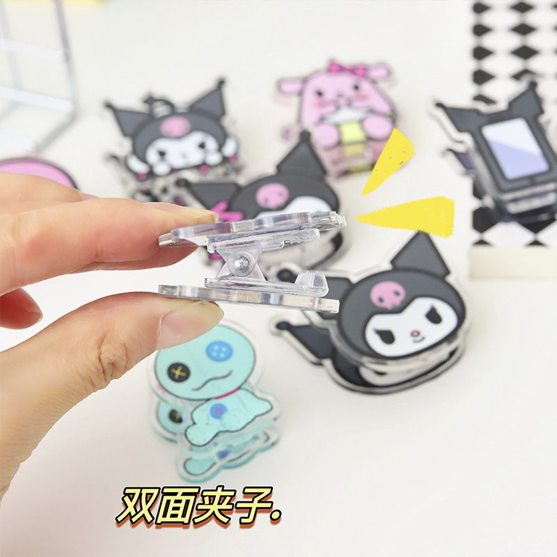 2 yuan seal clip girl heart pp clip ins girl student long tail clip small note clip small gift cute wind