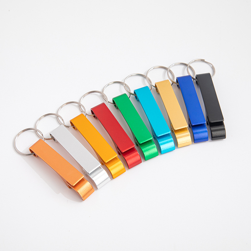 Portable Beer Bottle Opener Practical Multi-function Keychain Bottle Opener Campaign Advertising Small Gifts
