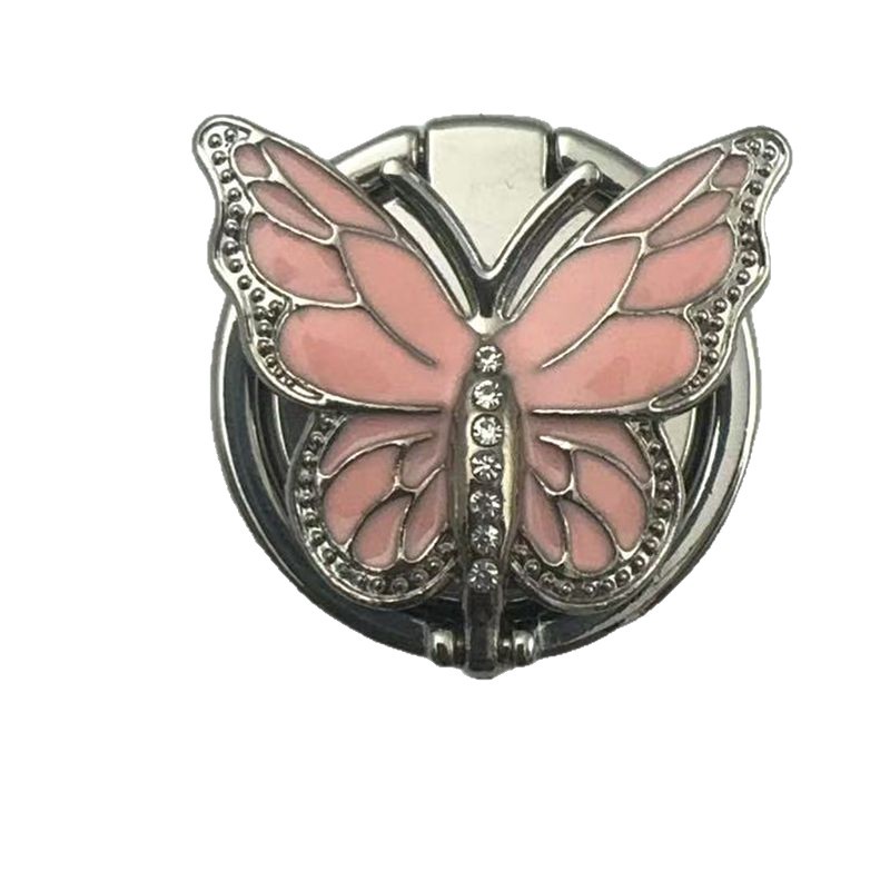 Cross-border Mobile Phone Ring Bracket Rotating Creative Butterfly Folding Finger Buckle Universal Back Lazy Desktop Support Stand