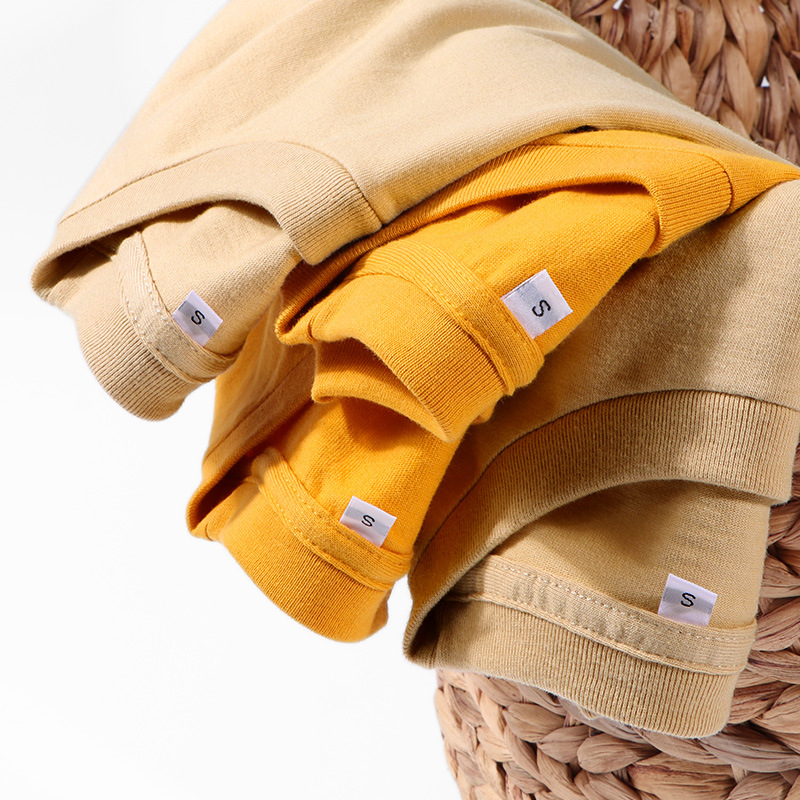 Тяжелая белая футболка с длинным рукавом 230г для пар, базовая футболка, круглый вырез, хлопок, свободный стиль, повседневная