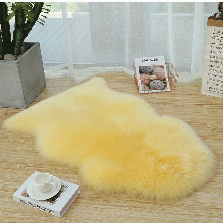 Whole Sheepskin Thickened Carpet Wool Sofa Cushion Chair Cushion Bedroom Living Room Bay Window Cushion Sofa Cushion Tatami