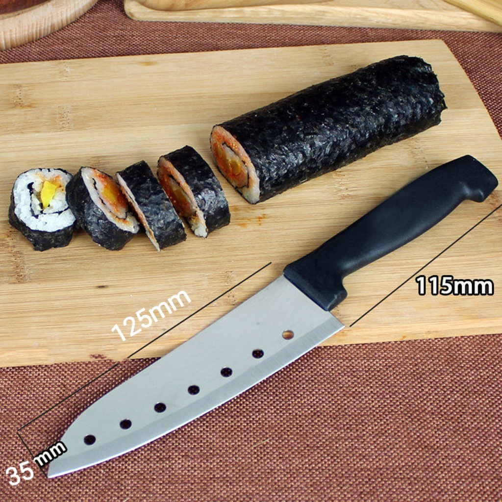 Нож для суши с семью отверстиями нож для замороженного мяса японский кухонный нож нож для сашими нож для фруктов нож для мяса