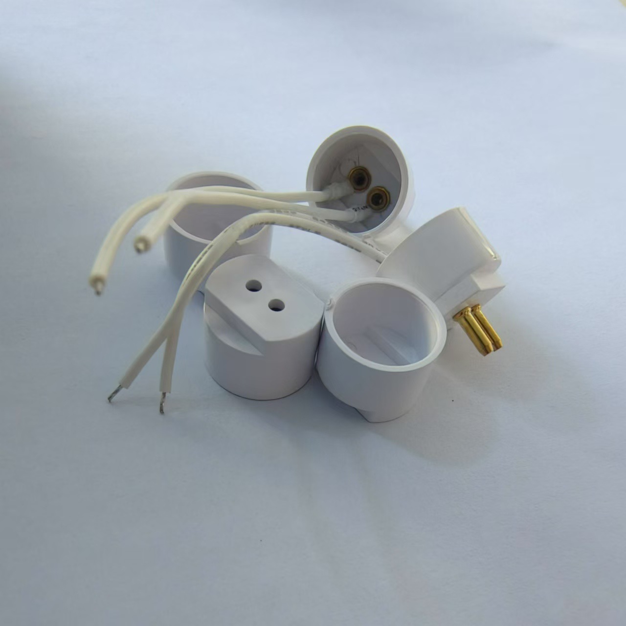 Factory direct LED lamp plug, T5 pressure wire plug accessories, LED fluorescent lamp plug accessories