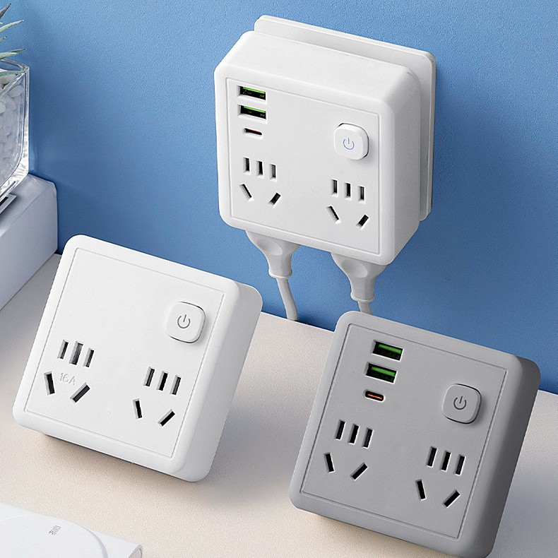 Rubik's Cube Socket Converter Extended Plug-in Line-free Household One-turn Six-hole Multifunctional Plug Wiring Board Wireless