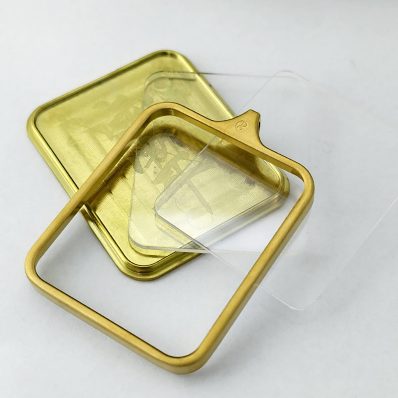 Bagua Ji Thangka Box Titanium Steel Long-Lasting Color-Preserving Electroplated Square Thangka Gawu Box Pendant Manufacturer