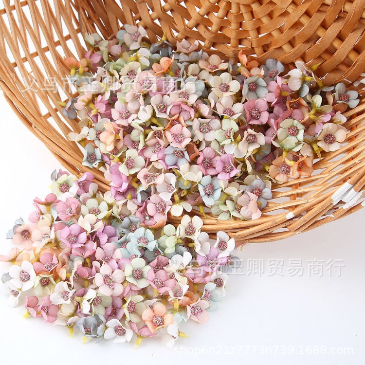 Новый маленький ромашковый цветок 2.5 см, свадебное украшение, имитация цветка для одежды и венков