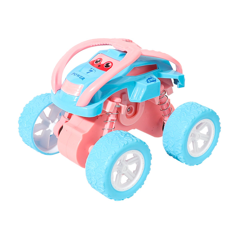 Children's inertia four-wheel drive rollover off-road vehicle somersault stunt car model car boy baby toy wholesale