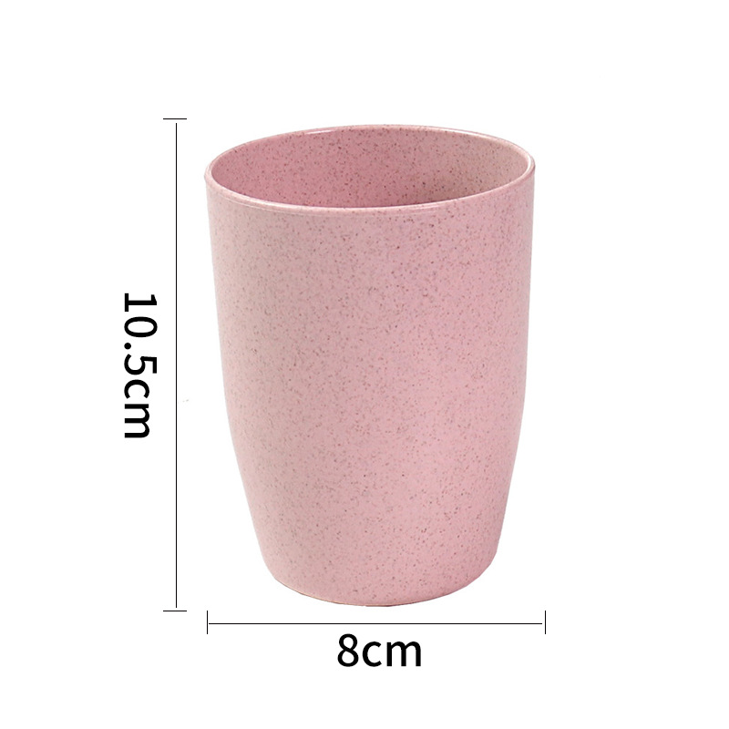 Toothbrush Cup, Wheat Straw Mouthwash Cup, Household Plastic Toothbrush Cup, Printed Logo Advertising Cup, Large Belly Cup, Water Cup